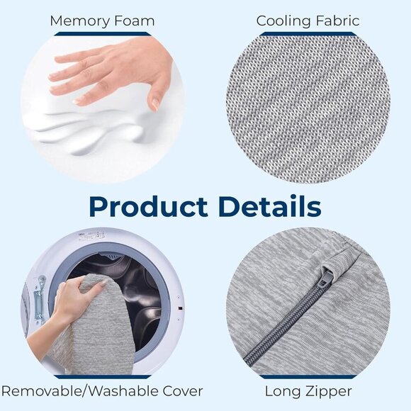 5 STARS UNITED Knee Pillow for Side Sleepers - Picture 6 of 7